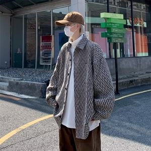 秋冬毛呢外套男士韩版潮流情侣毛边ins衣服港风原宿风夹克 JJK80图片