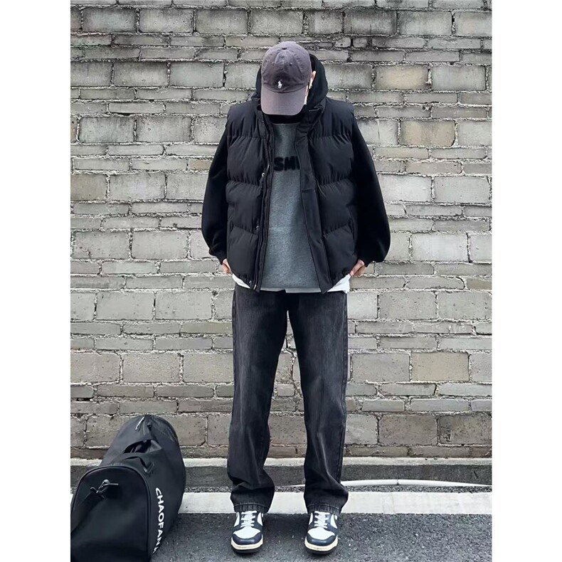 网T冬季叠穿无袖棉马甲保暖男士加厚棉服坎肩外套潮MJ618-特P38,男装背心/马甲,星座610B-1