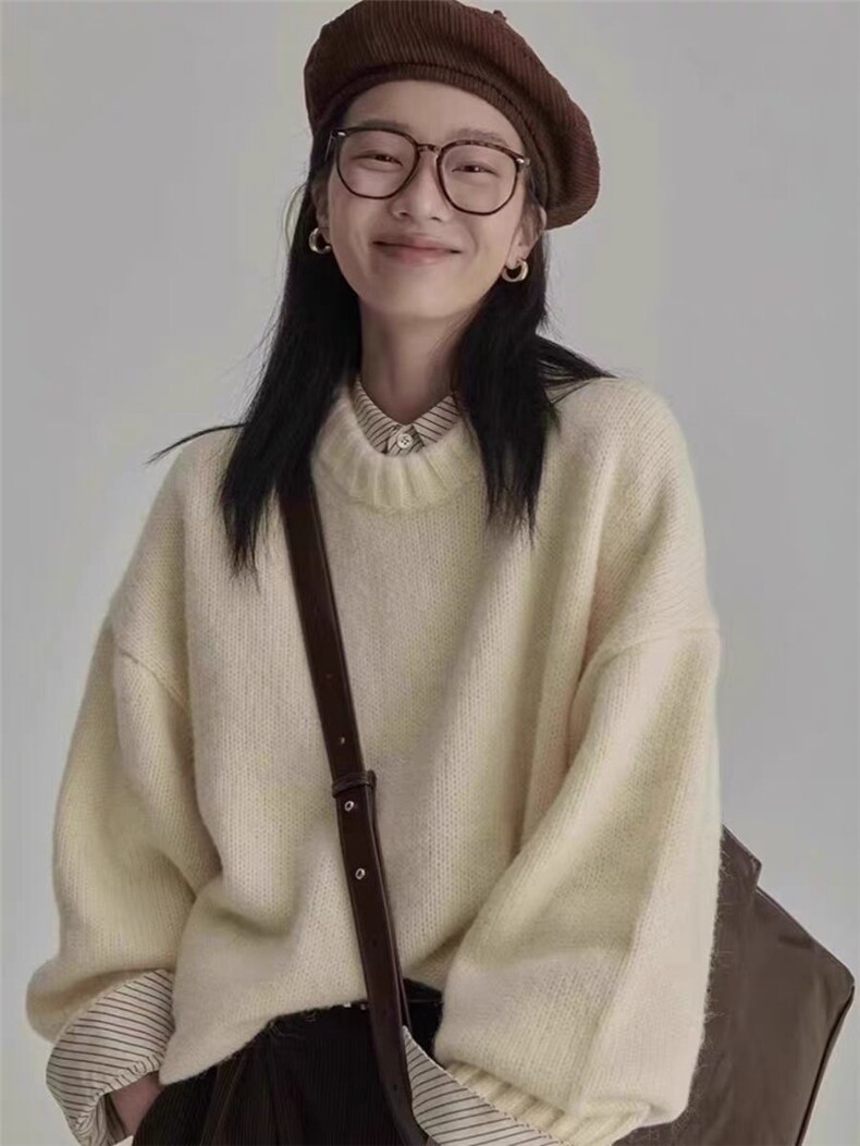 2025年秋季新款百搭女士半高针织衫图片