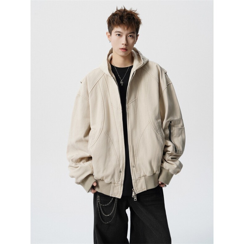 706-LK8357-P95现货春季薄款座山雕外套男士帆布水洗夹克上衣，男装夹克，星座706