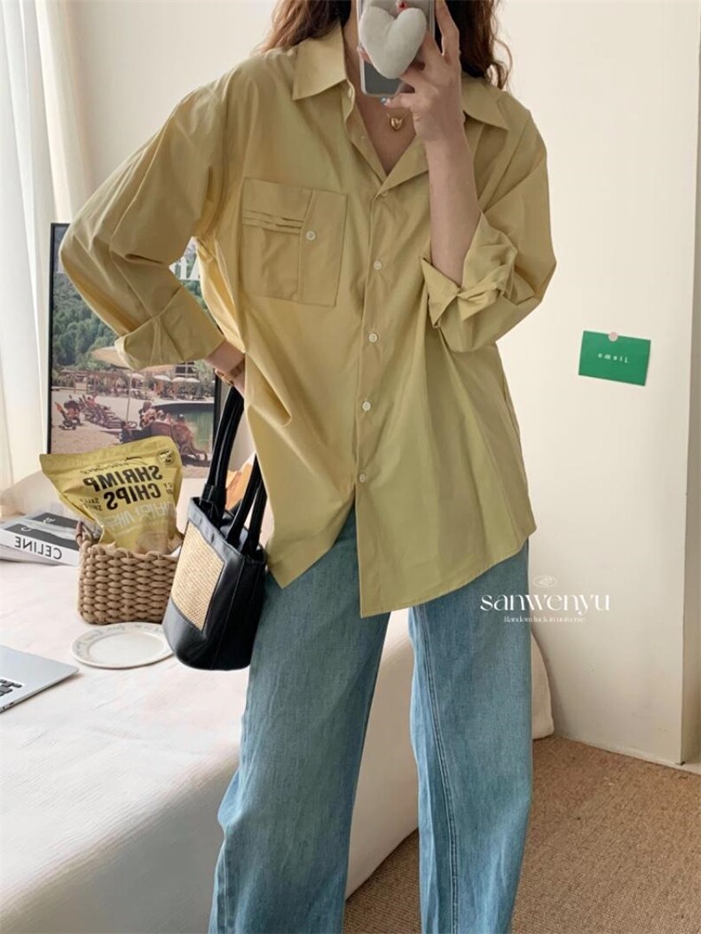 春季爆单韩系衬衣，其它，三文鱼