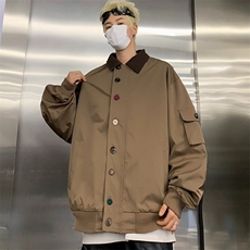 DHY196-P70工装夹克外套男春秋2025新款宽松百搭设计感休闲上衣潮，男装夹克，星座603-2