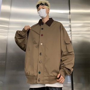 DHY196-P70工装夹克外套男春秋2025新款宽松百搭设计感休闲上衣潮图片