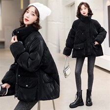 羽绒服新款2022年冬季女装时尚大气修身中长款90白鸭绒韩版羽绒服，女装羽绒服，卡杰菲