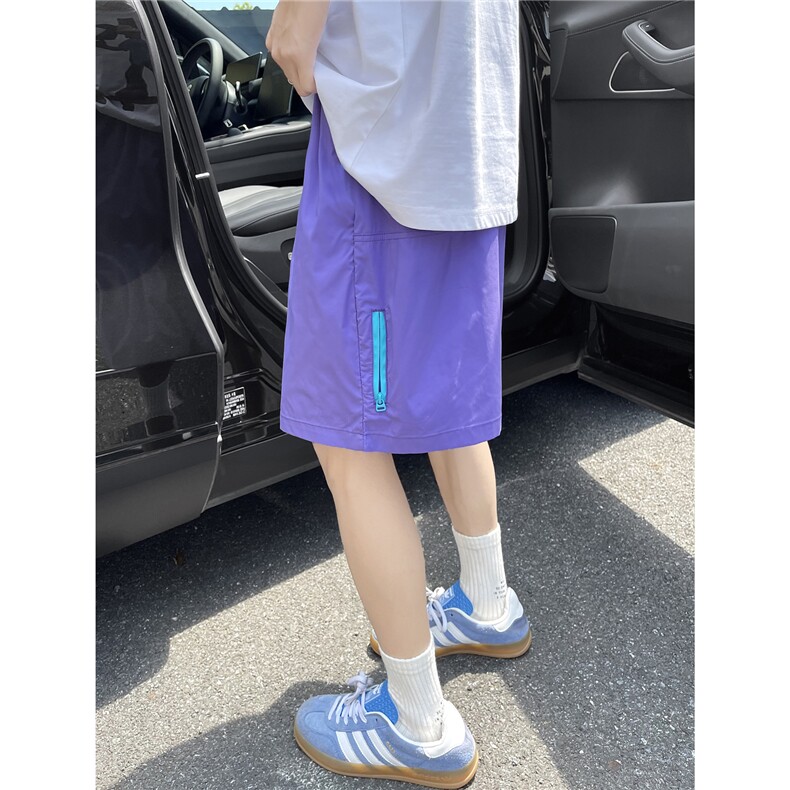 【主推】XZ612-K790-P35控49薄款短裤沙滩裤速干冰丝情侣五分裤,男装牛仔裤,星座612