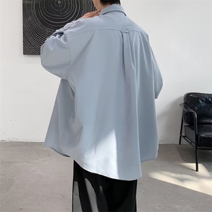男春秋情侣宽松休闲衬衣RC72P35图片