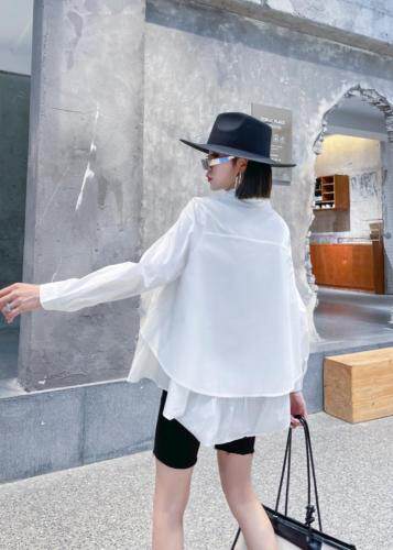 2121秋装现货下摆不规则衬衣，其它，琼卿格