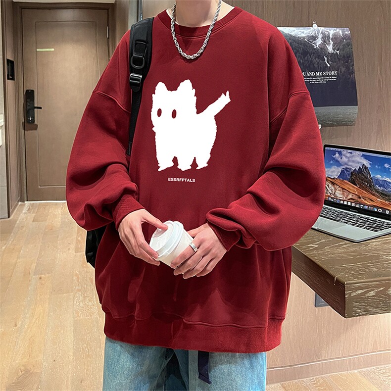 抖音得物供货可提供视频2024春季新款重磅美式卫衣DY5618,男装卫衣,电商A486