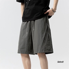 XZ616夏季薄款透气美式反光条拼接印花休闲短裤TY37168P45控58，男装牛仔裤，星座512A（原616）