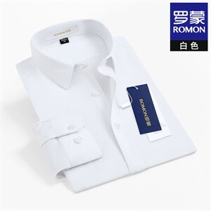 夏秋季纯棉有口袋衬衫男士长袖休闲中年衬衣高级感商务寸衫图片
