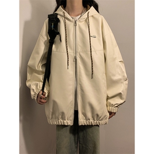 春秋季皮衣外套男女同款新款美式夹克XZ102B-1-JK2535P85图片