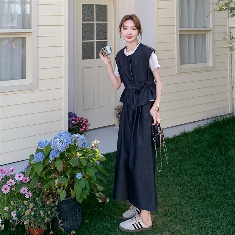 现货2025夏季新款牛仔套装2c009/0719/P155K228三件套/P195K278,女装套装/套裙,2C009