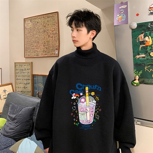 控68高领毛衣男士大码内搭毛线衣男 GM45332-P45加绒款-P65图片