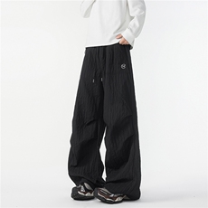 8XL-M新款速干肌理感直筒工装裤男宽松早秋休闲裤阔腿裤K9172P68，男装工装外套，电商D206-1