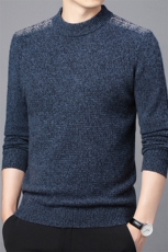 CM61071钱塘2020-2冬季厚款新款半高领中年男士商务羊毛衫P152，男装针织衫/毛衣，钱塘207-2