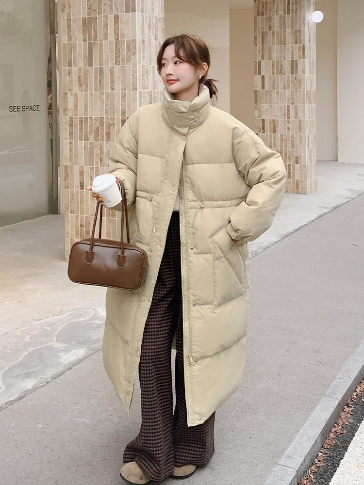 现-货【新款首-发】90%白鸭绒韩版宽松加厚外套1858款-P320-K430,女装羽绒服,浙宝285（原212）