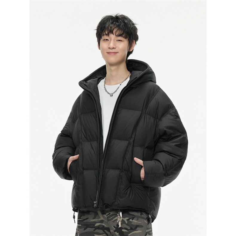 2025冬季新款男女潮牌泡芙穿刺宽松保暖连帽羽绒服外套699，男装羽绒服，电商A234