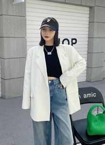 现货 百搭纯色新款西装,女装西装,AT(2F)