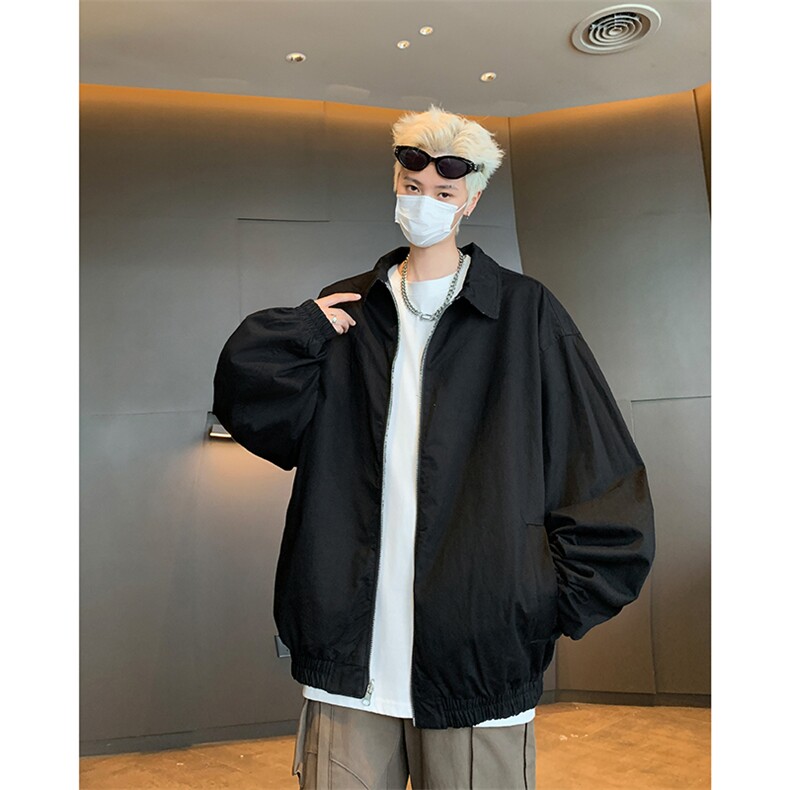 双面穿格子夹克男士韩版潮流棒球服宽松2024秋冬ins外套W5966-P72,男装夹克,星座412-2