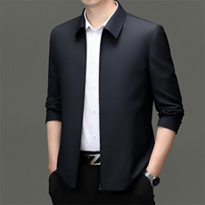 HY88602精品行政夹克含羊实体精品商场品质男装，男装夹克，钱塘207-1