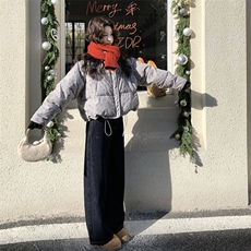 新款主推碎花保暖50绒羽绒服2677-P245-K368，女装短外套，2C129