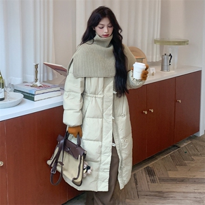 【现货！】新款数据好！围脖中长款羽绒服2C260-D051-P355-K498图片