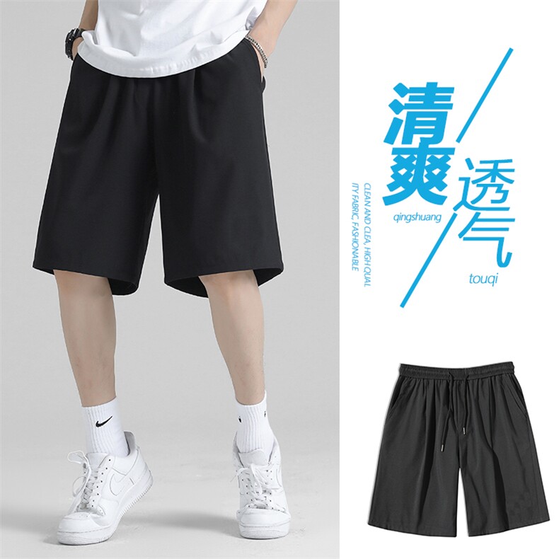 新款潮牌休闲运动五分裤子宽松百搭冰丝速干短裤  DK516特批15图片