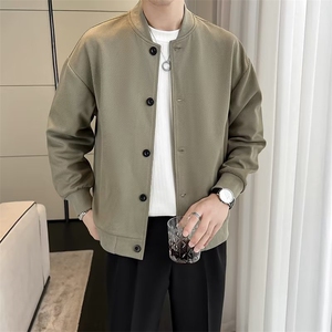 痞帅棒球服外套男春秋季高级感休闲工装夹克男士秋装上衣 JK011图片