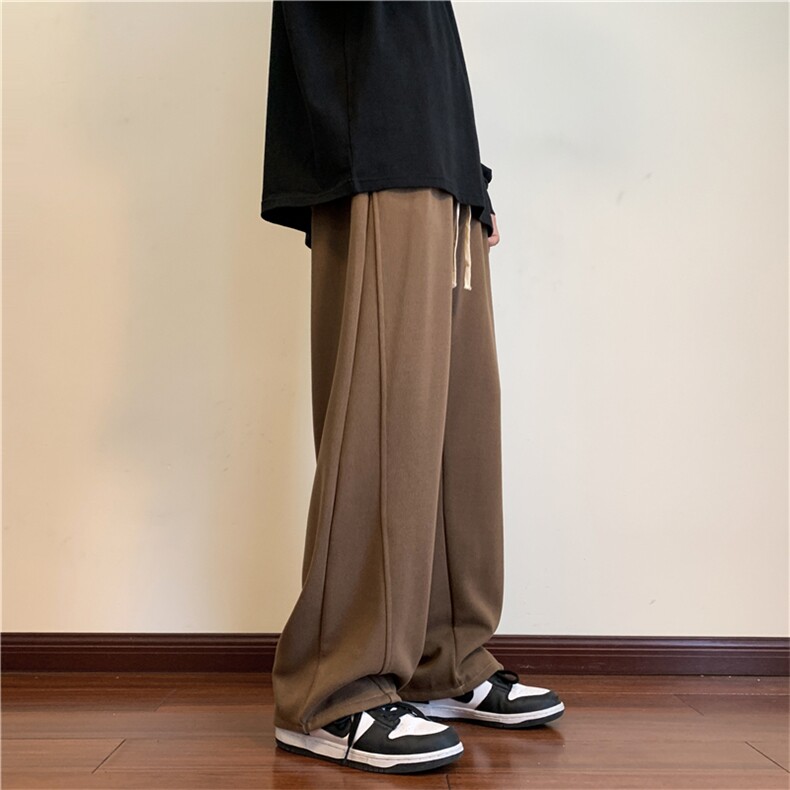 主推2025春季新款宽松直筒运动休闲裤卫裤大码A017K601P55,男装休闲裤,电商A017