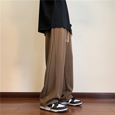 主推2025春季新款宽松直筒运动休闲裤卫裤大码A017K601P55，男装休闲裤，电商A017