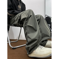 美式高街机能风阔腿休闲裤潮牌多口袋宽松直筒工装裤男K7642-P38，男装休闲裤，星座512-3