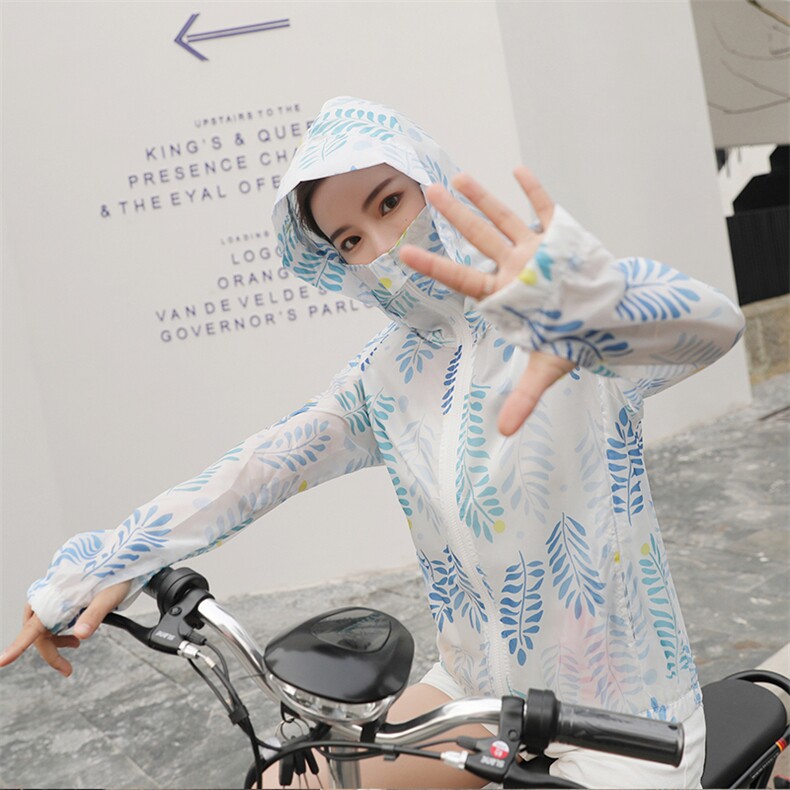 防晒衣女短款2024夏新款防晒服皮肤衣碎花学生仙女透气骑车薄外套,女装防晒衣,可可小西