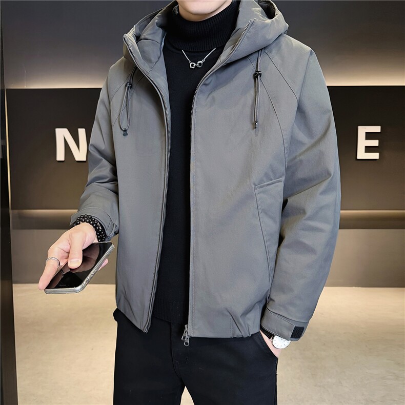 二棉B3538823P1552025黑冬季新款保暖夹克棉衣冲锋衣加厚外套,男装夹克,电商B353