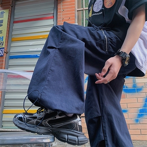 美拉德棕色多口袋美潮小众工装裤男美式复古痞帅裤子图片