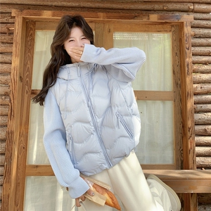 2025年冬季短款羽绒服针织袖90白鸭绒RF2C290-6889#-P290-K345图片