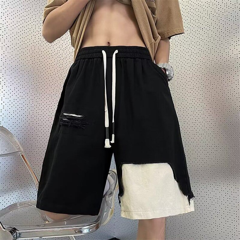 工装短裤男夏季小众设计感裤子五分裤休闲百搭宽松外穿RD6040-P38图片