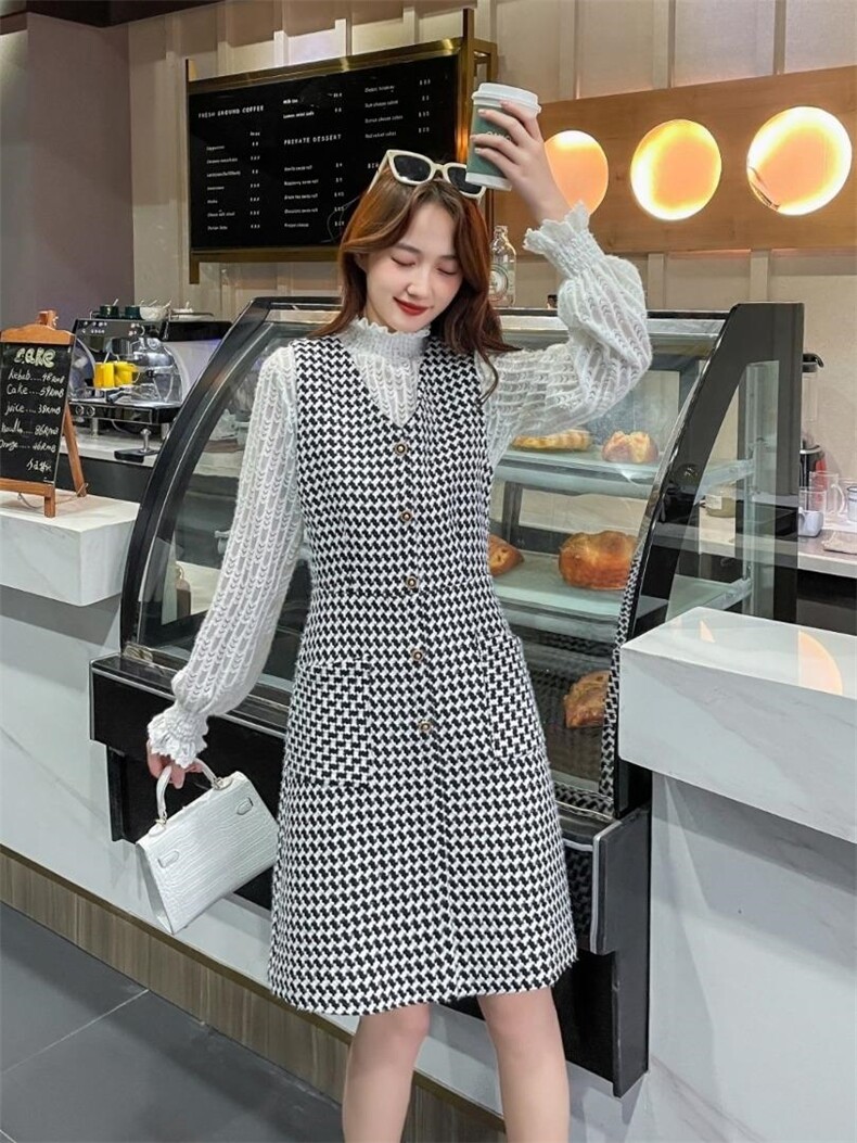 两件连衣裙时尚潮流前线排单中火火款，女装连衣裙，薇贵祖