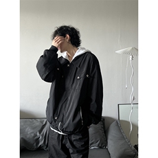 B221美式ins高街暗黑金属感宽松休闲外套上衣SY2303-P90控118，男装夹克，电商B221