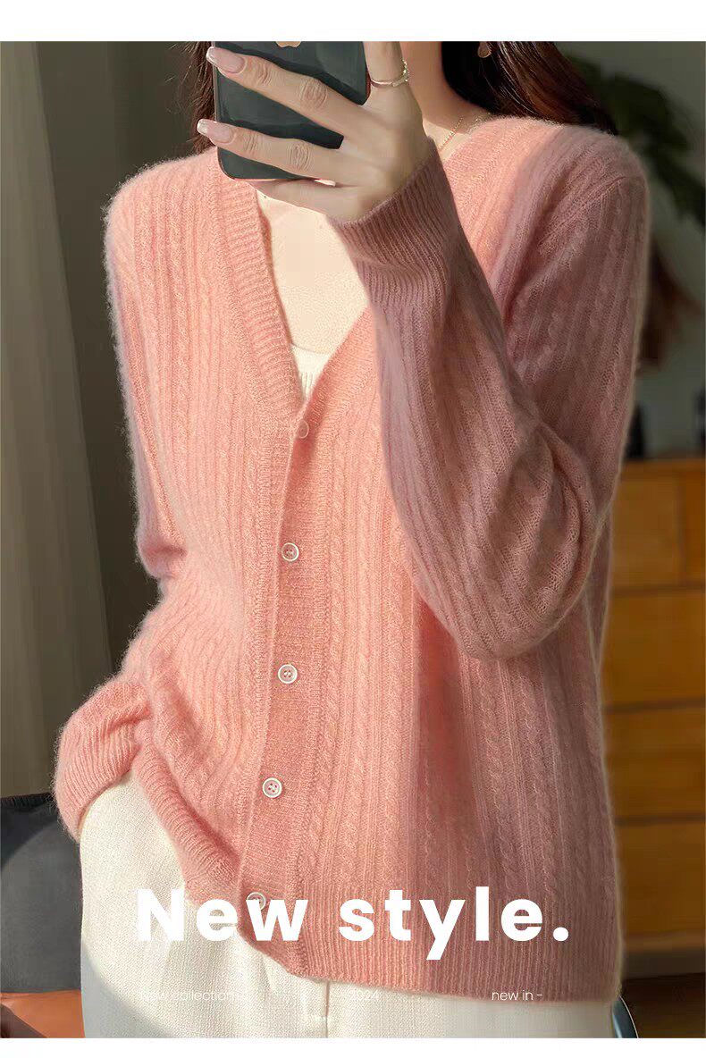 2025年秋季简约舒适时尚百搭,针织衫/毛衣,尚可儿羊绒