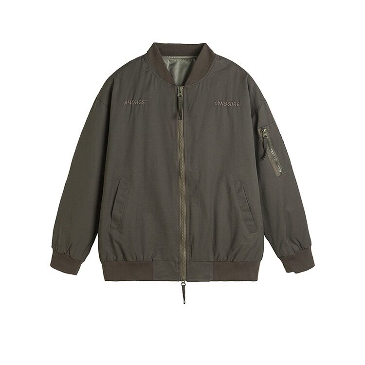 W10418-P53网图现货美式刺绣飞行员夹克复古宽松百搭棒球服外套,男装夹克,星座1608