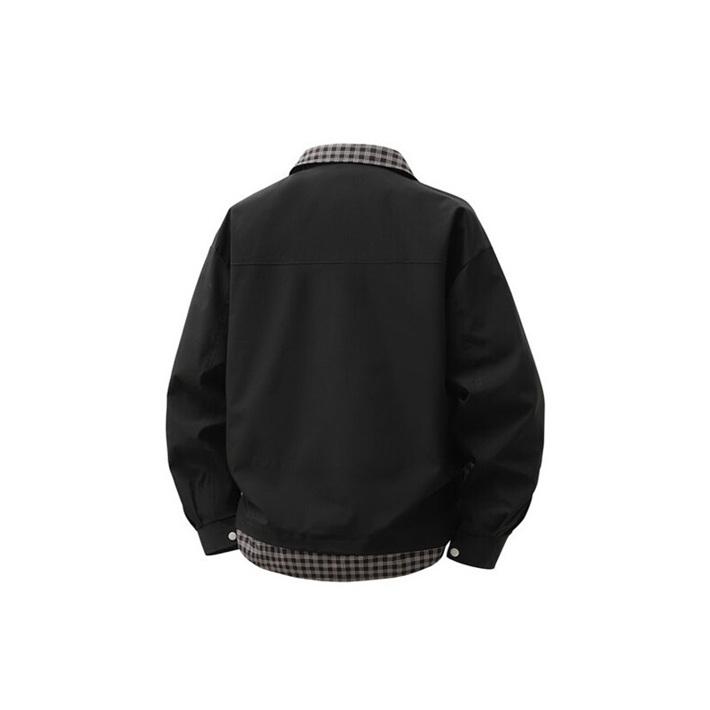 2025春季休闲痞帅工装假两件翻领夹克潮流外套XZ301b-2-JK2582P78,男装夹克,星座301B-2（原A443-1）