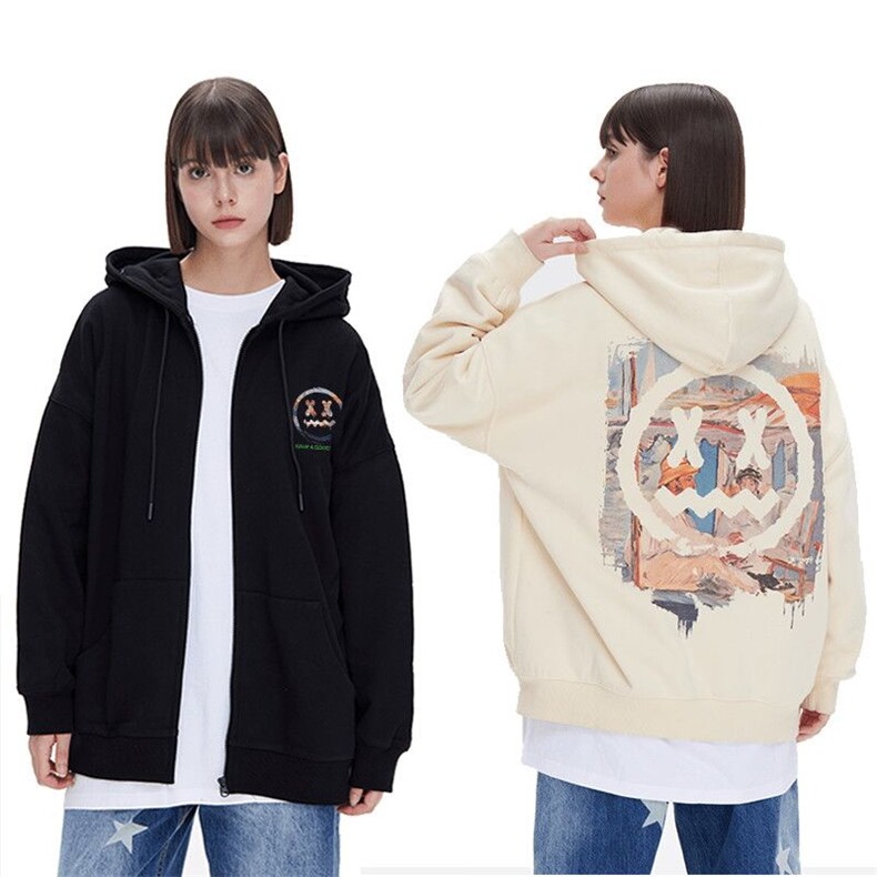 小恶魔笑脸莫奈开衫卫衣1611B-WT01-P68加绒元,男装卫衣,星座1611B