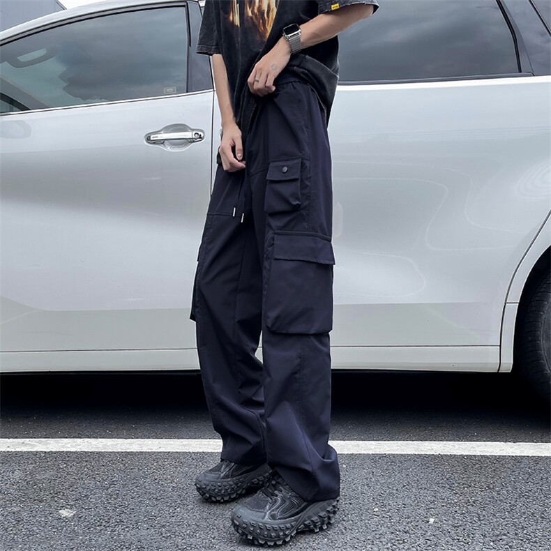 藏蓝色美式机能风工装裤男款夏季薄款防水速干冲锋裤子户外登山裤，男装工装外套，星座505-2（原电商A260-1)