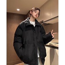 中性冬季跑量款宽松加厚纯色棉衣潮休闲保暖外套XZ811A-MF988-P90，男装棉衣，星座811A