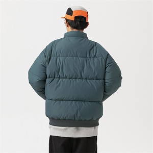 2026冬季新款男日系潮牌纯色刺绣宽松休闲棉服加厚外套MY376-F146图片