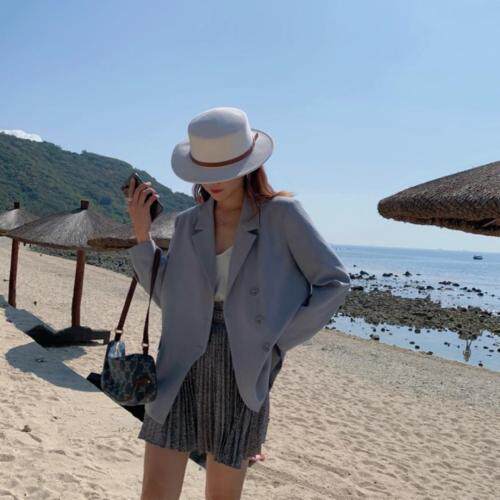 【现货】简约不规则西装（），女装西装，郭郭家