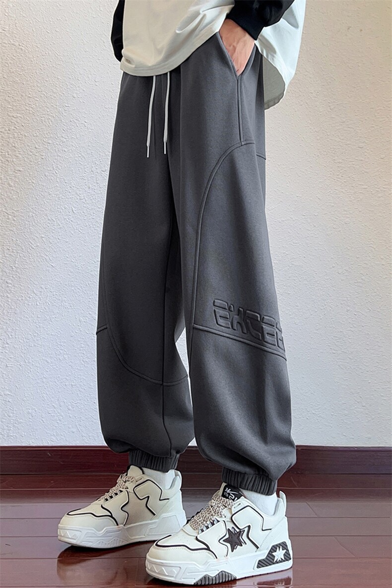M-8XL男士宽松休闲运功印花卫裤9077-P45大码元,男装休闲裤,星座209