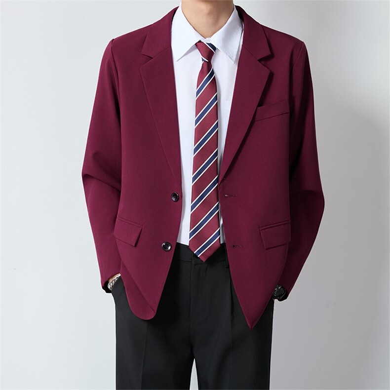 网络图现货中式红色商务休闲正装男士大码结婚礼服西服JW02-P48，男装西服，星座715-7