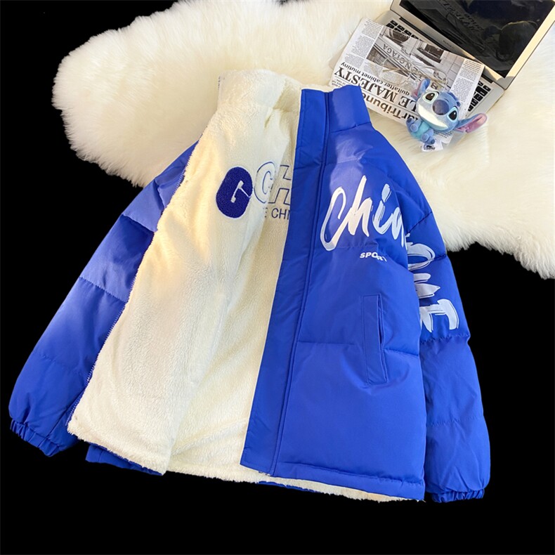 两面穿新款加绒棉衣男女棉服面包服情侣棉袄外套3325-P80控118,男装棉衣,星座207