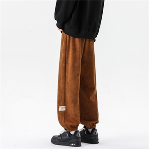 8XL-M痞帅脏脏束脚休闲卫裤男春季大码裤子KZ022特价P40图片